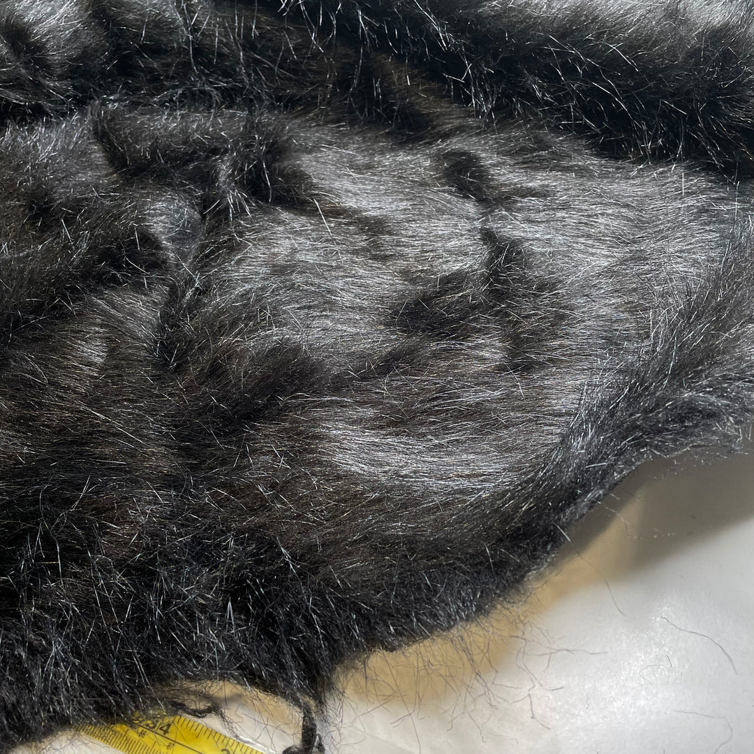 UB - King Kong - Medium Hair Faux Fur Acrylic Knit - Black - Bundles