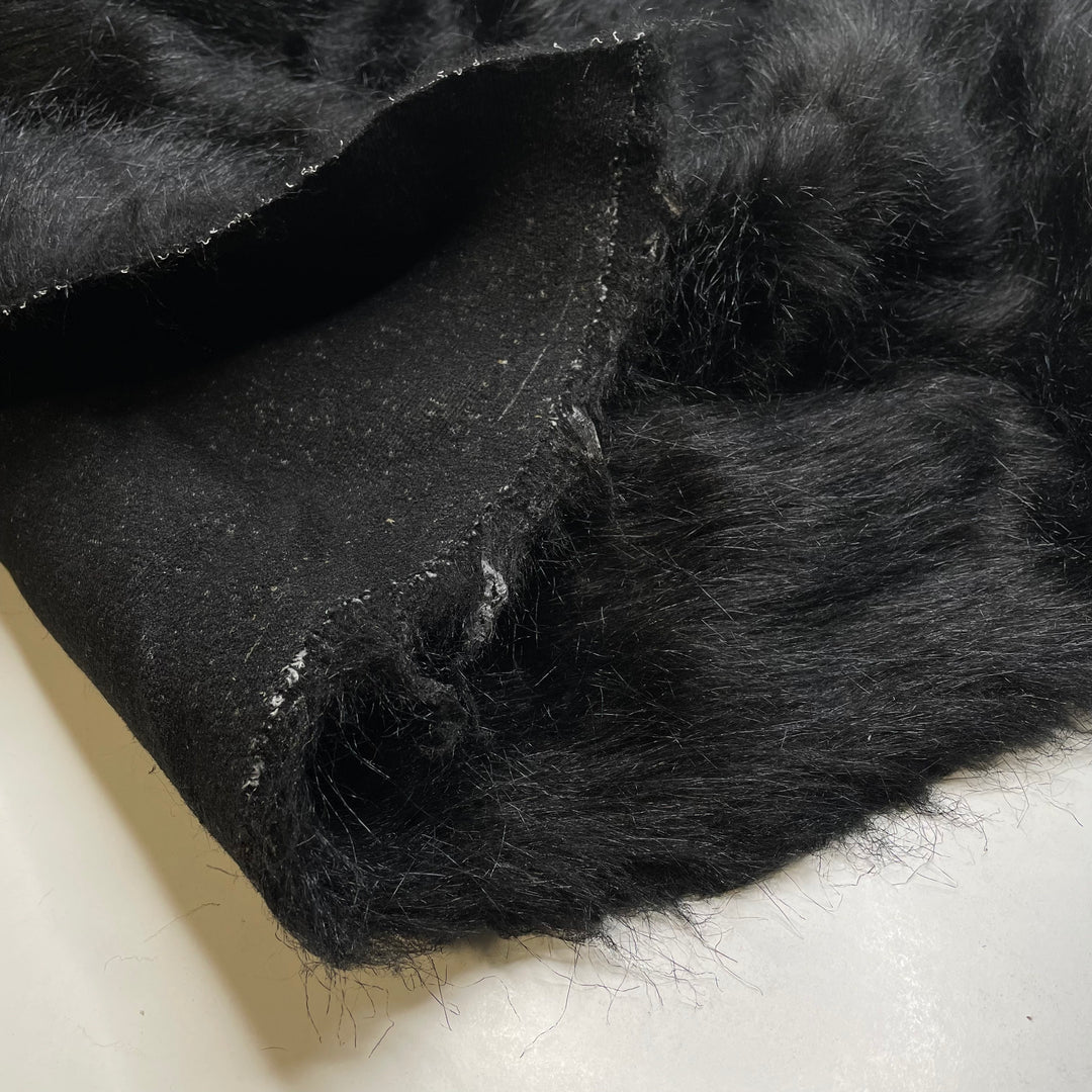 UB - King Kong - Medium Hair Faux Fur Acrylic Knit - Black - Bundles
