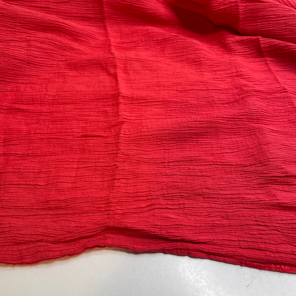 Easter Foil Wrapped Grapes - Crinkle Cotton Woven - Red - 1.2M Bundle