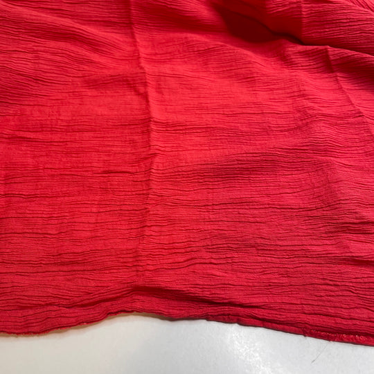 Easter Foil Wrapped Grapes - Crinkle Cotton Woven - Red - 1.2M Bundle