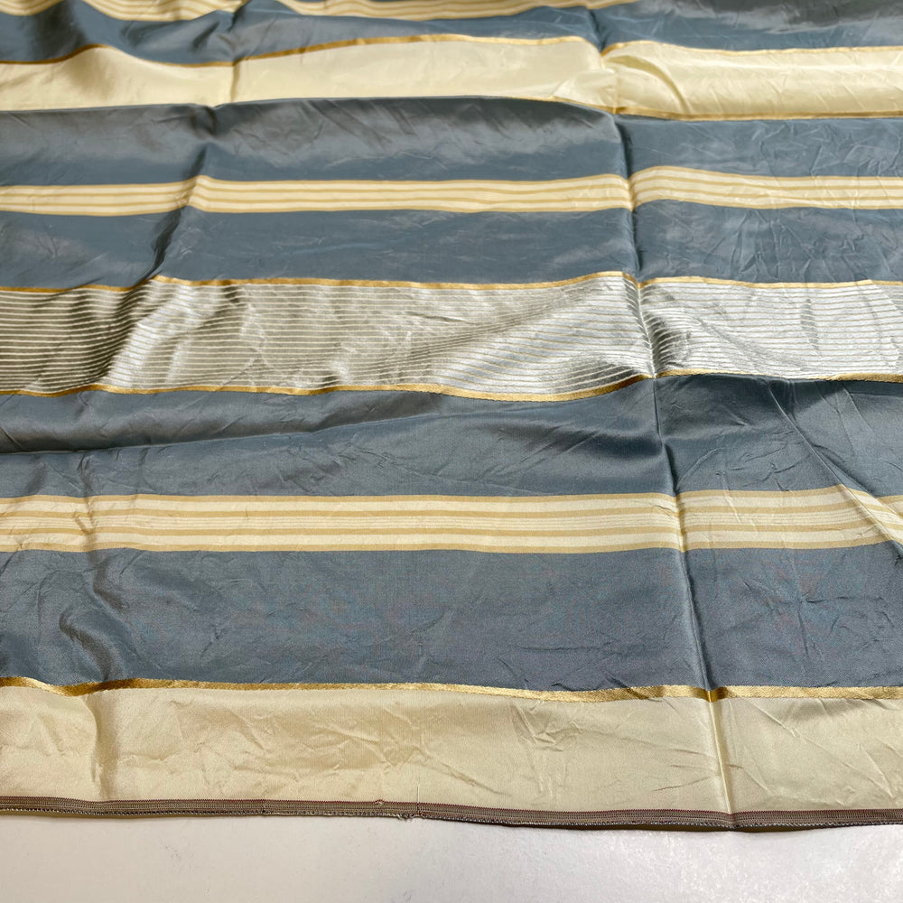 Toothpaste Fakeout - Silk Woven - Cream/Blue Stripes - 0.65M Bundle