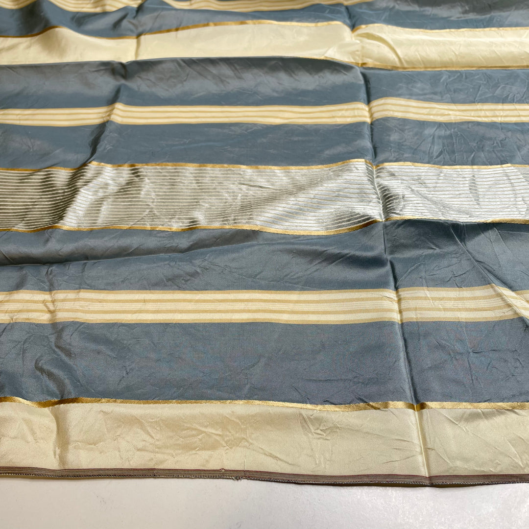 Toothpaste Fakeout - Silk Woven - Cream/Blue Stripes - 0.65M Bundle