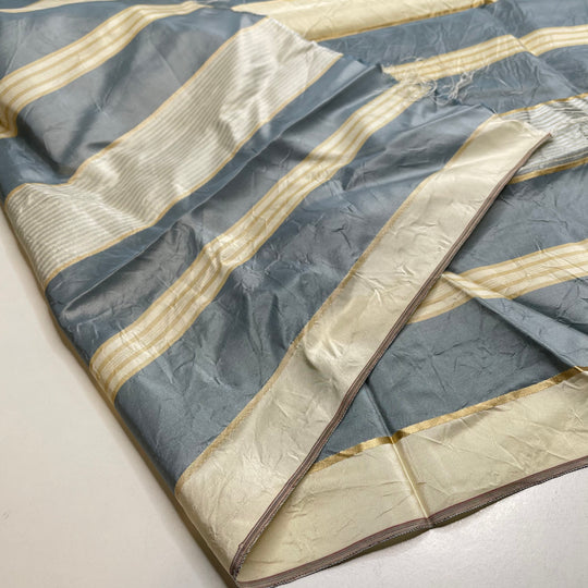 Toothpaste Fakeout - Silk Woven - Cream/Blue Stripes - 0.65M Bundle