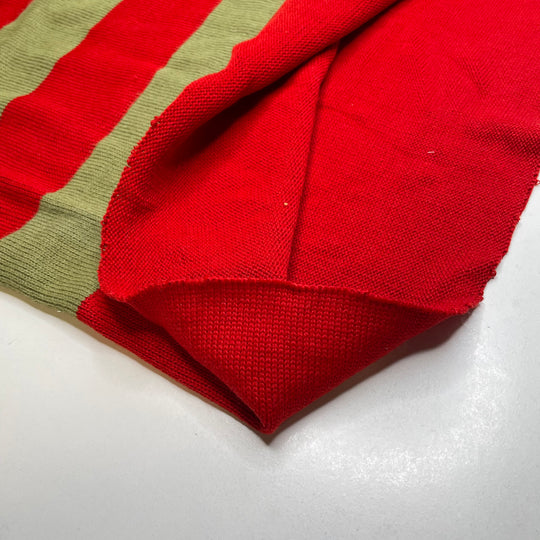 Switch The Calendar - Tubular Acrylic Knit - Red/Green Stripes - 0.9M Bundle