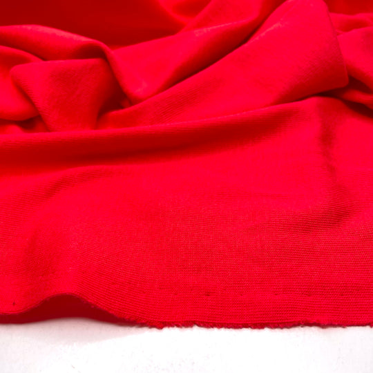 Peacock Chardonnay - Rib Knit Cotton Blend Knit - Red - Bundles