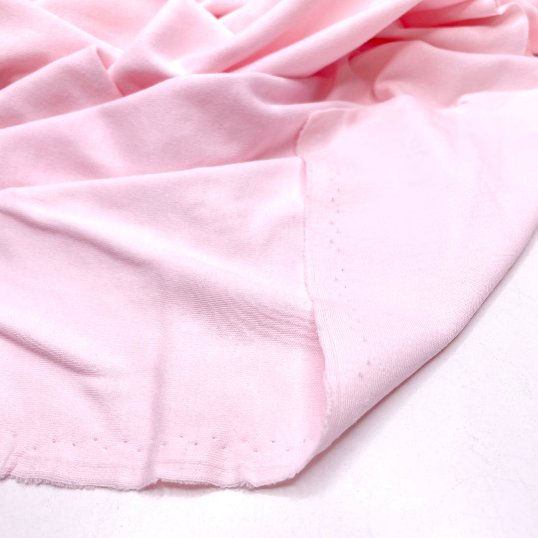 Cherry Blossom Walks - Rib Knit Cotton Blend Knit - Light Pink - Bundles