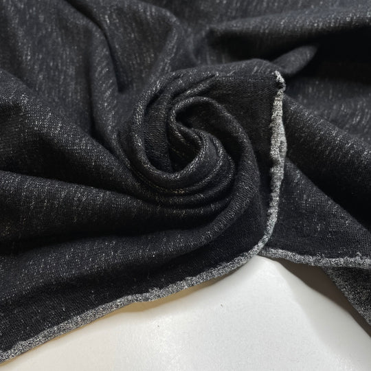 Unpredictable Spring Weather - Cotton/Spandex Knit - Black/Grey - 1M Bundle