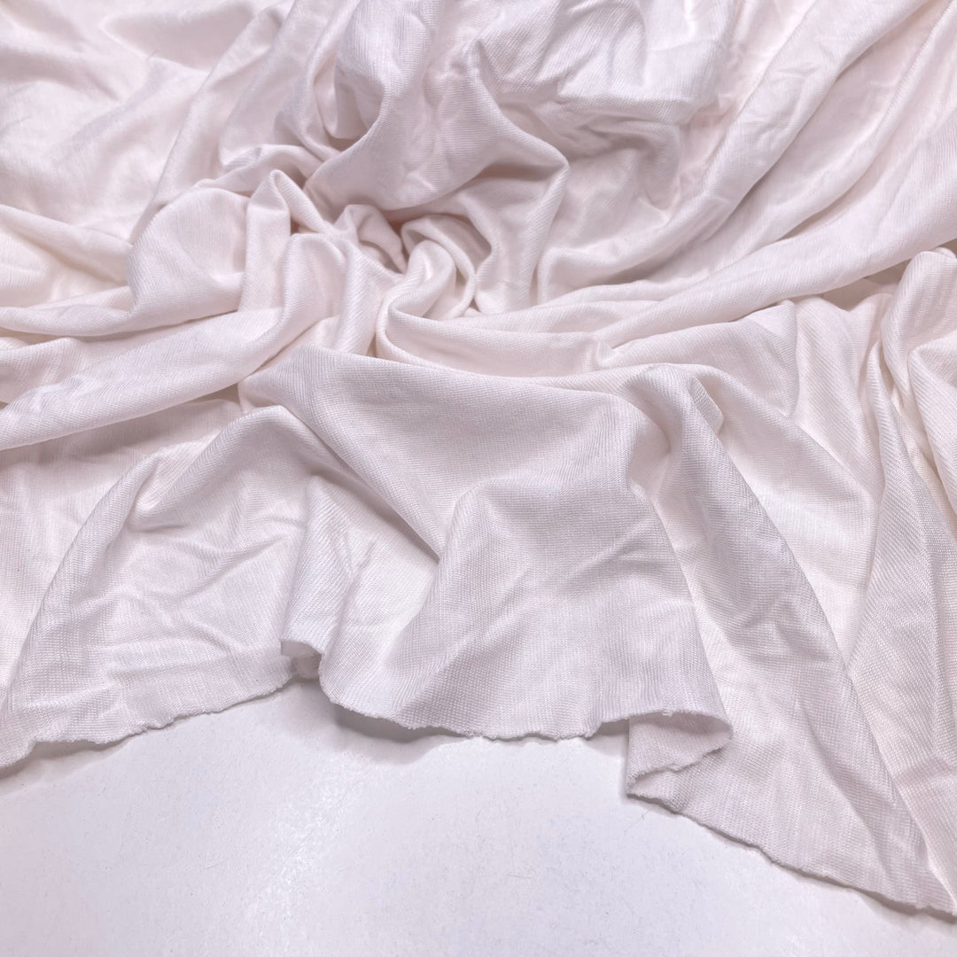 Up In The Air - Jersey Bamboo Blend Knit - White - 1.3M Bundle