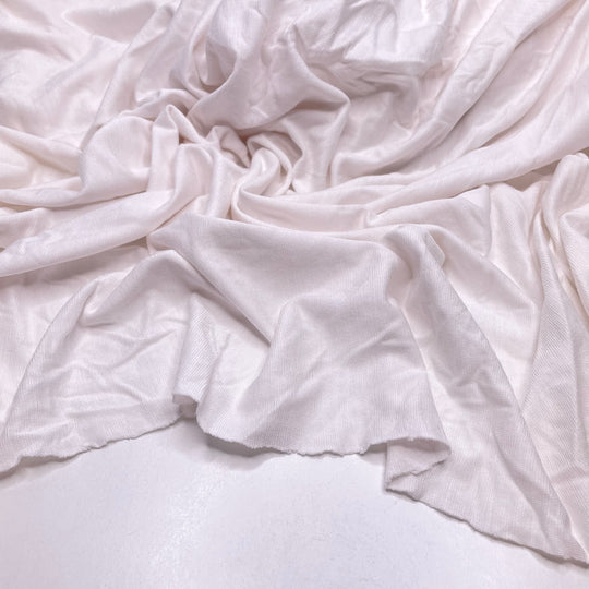 Up In The Air - Jersey Bamboo Blend Knit - White - 1.3M Bundle