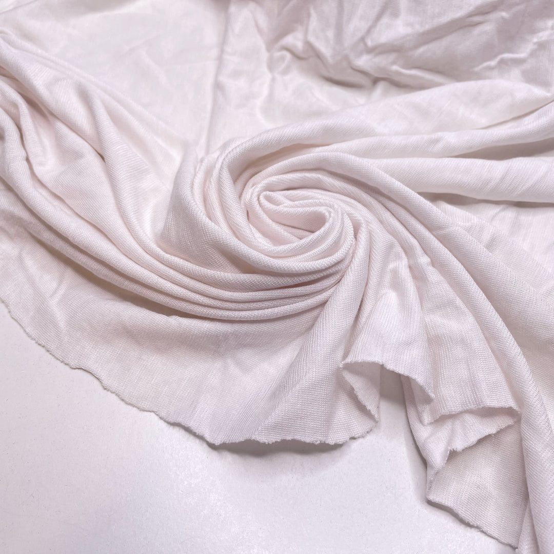 Up In The Air - Jersey Bamboo Blend Knit - White - 1.3M Bundle