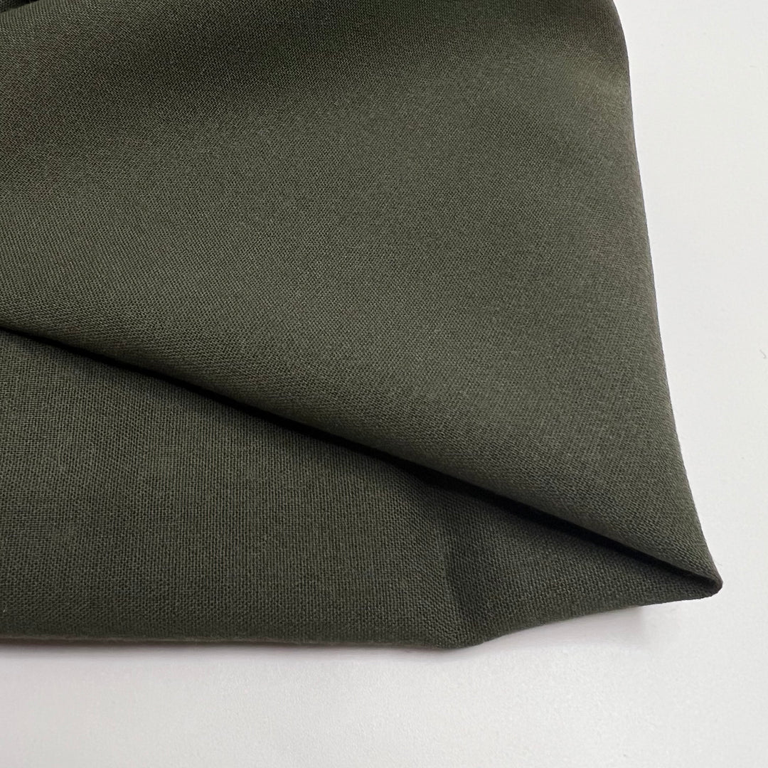 You So Fine - Lana Di Tasmania Extra Fine Wool Woven - Olive - 1.5M Bundle