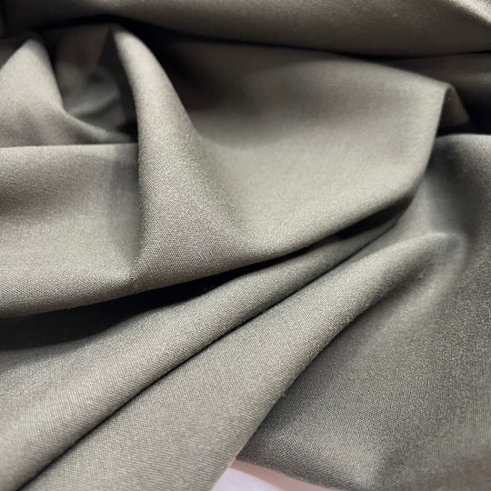 You So Fine - Lana Di Tasmania Extra Fine Wool Woven - Olive - 1.5M Bundle