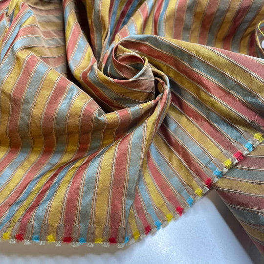 Wrappers Are Accumulating - Poly Woven - Gold Multi Stripes - 2.4M Bundle