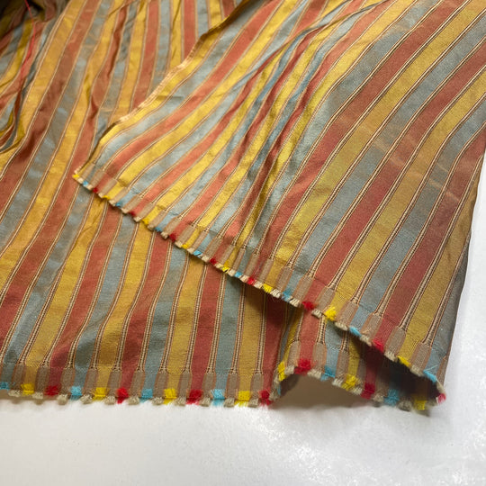 Wrappers Are Accumulating - Poly Woven - Gold Multi Stripes - 2.4M Bundle
