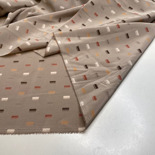 Himalayan Pink Salt Caramel - Poly Woven - Beige Polka Dots - 3M Bundle