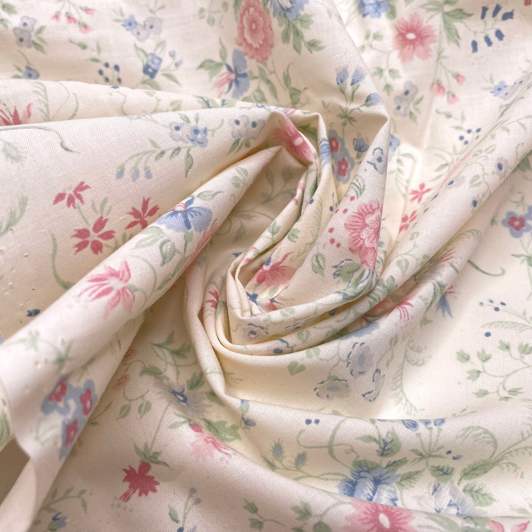 Classic Easter - Cotton Woven - Cream Multi Floral - 2M Bundle