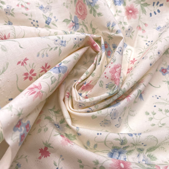 Classic Easter - Cotton Woven - Cream Multi Floral - 2M Bundle