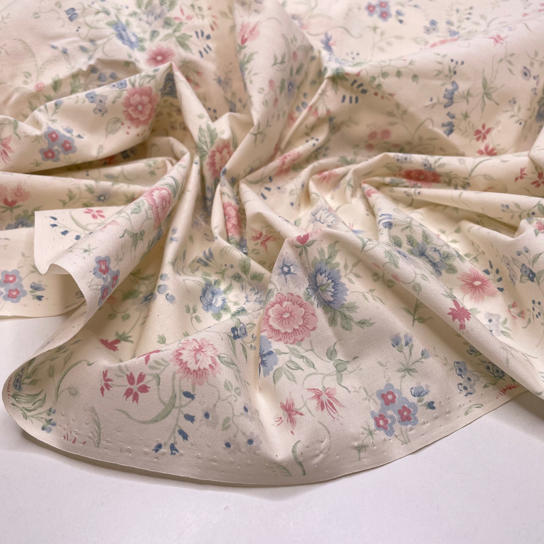 Classic Easter - Cotton Woven - Cream Multi Floral - 2M Bundle