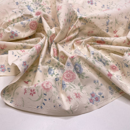 Classic Easter - Cotton Woven - Cream Multi Floral - 2M Bundle