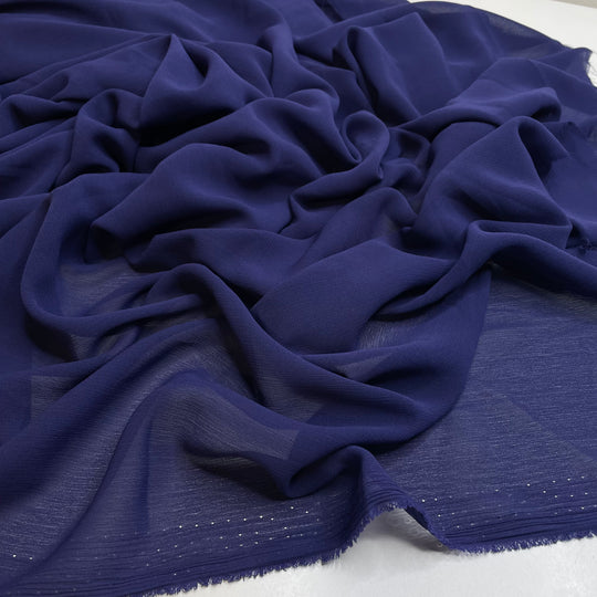 UB - Far From The Shallow Now - Crinkle Chiffon Poly Woven - Blue - 1.8M Bundle