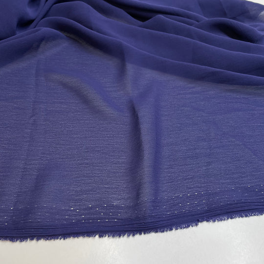UB - Far From The Shallow Now - Crinkle Chiffon Poly Woven - Blue - 1.8M Bundle