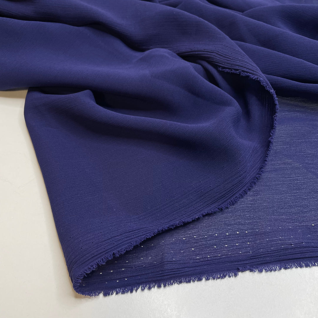 UB - Far From The Shallow Now - Crinkle Chiffon Poly Woven - Blue - 1.8M Bundle