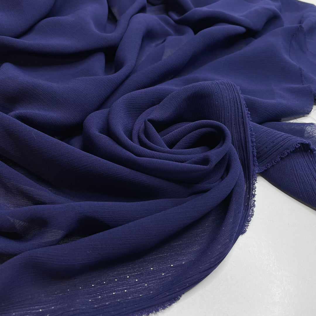UB - Far From The Shallow Now - Crinkle Chiffon Poly Woven - Blue - 1.8M Bundle