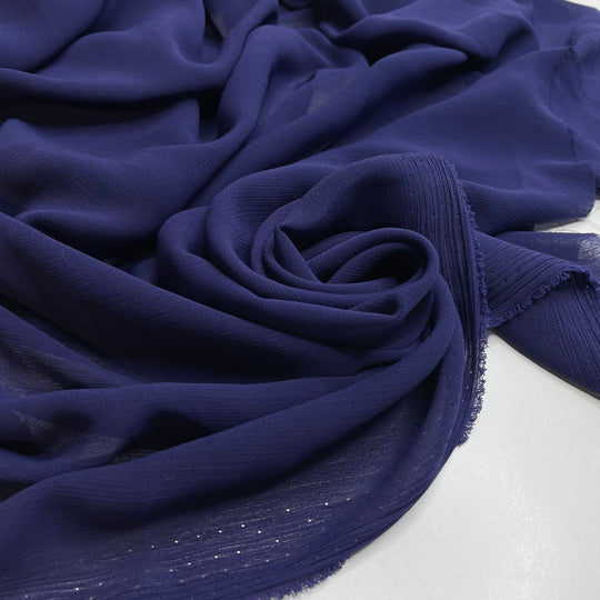 UB - Far From The Shallow Now - Crinkle Chiffon Poly Woven - Blue - 1.8M Bundle