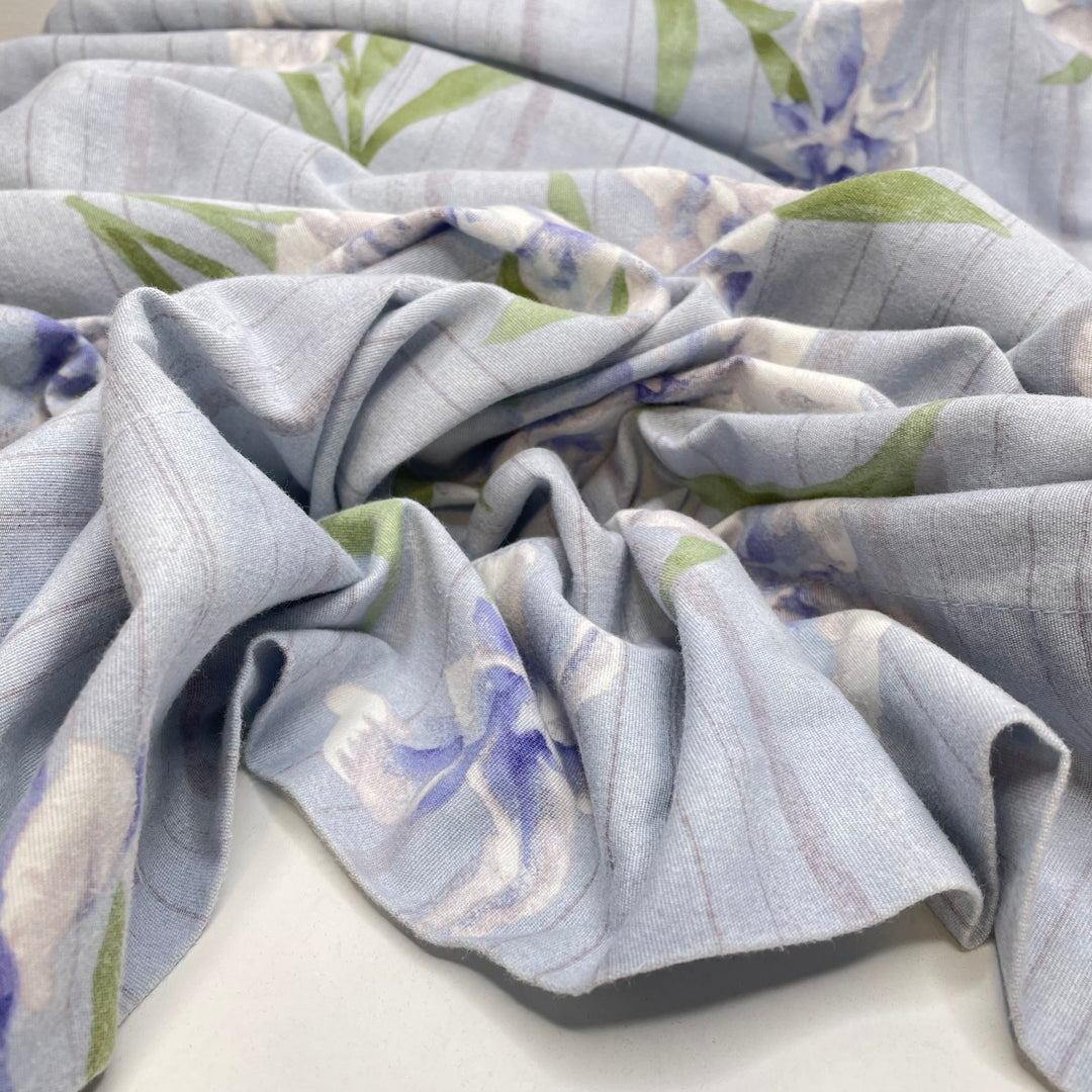 Nana Pyjama Party - Cotton Woven - Light Blue Multi Floral - 2.5M Bundle