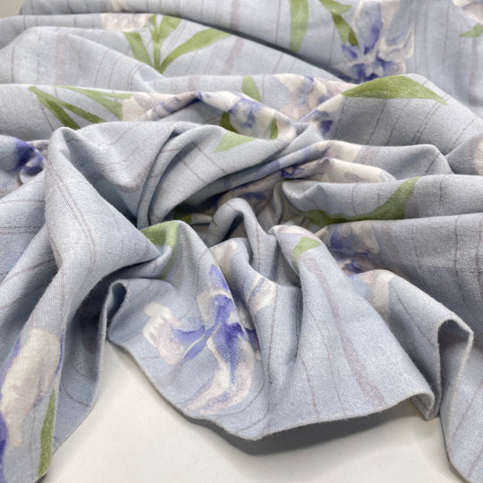 Nana Pyjama Party - Cotton Woven - Light Blue Multi Floral - 2.5M Bundle