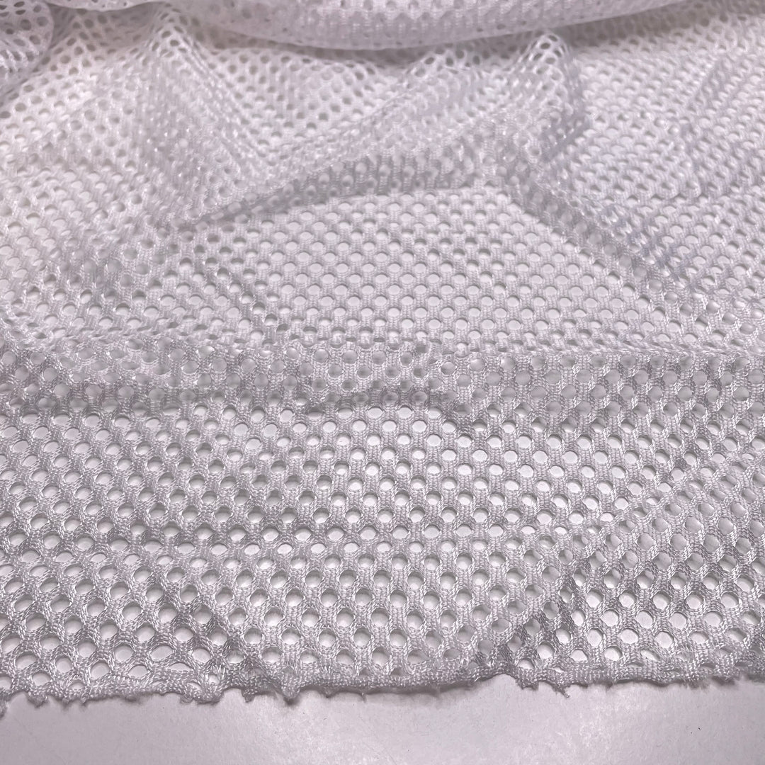 Sporty Jams - Mesh Poly Knit - White - 2.5M Bundle