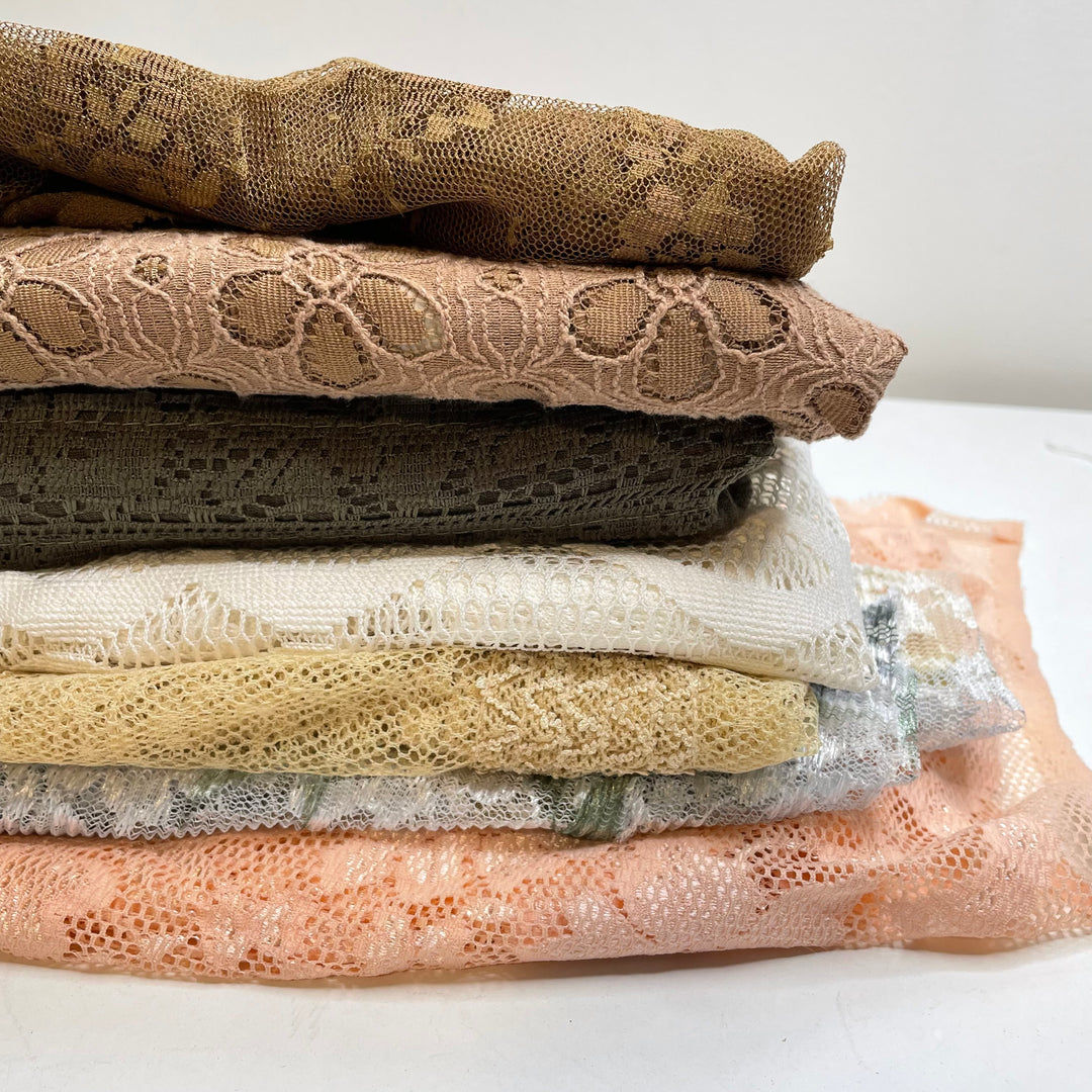 Darling Divine - Lace Poly/Nylon Knit - Beige Multi - 2M Bundle
