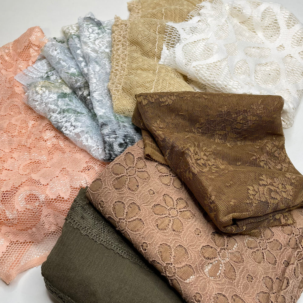 Darling Divine - Lace Poly/Nylon Knit - Beige Multi - 2M Bundle