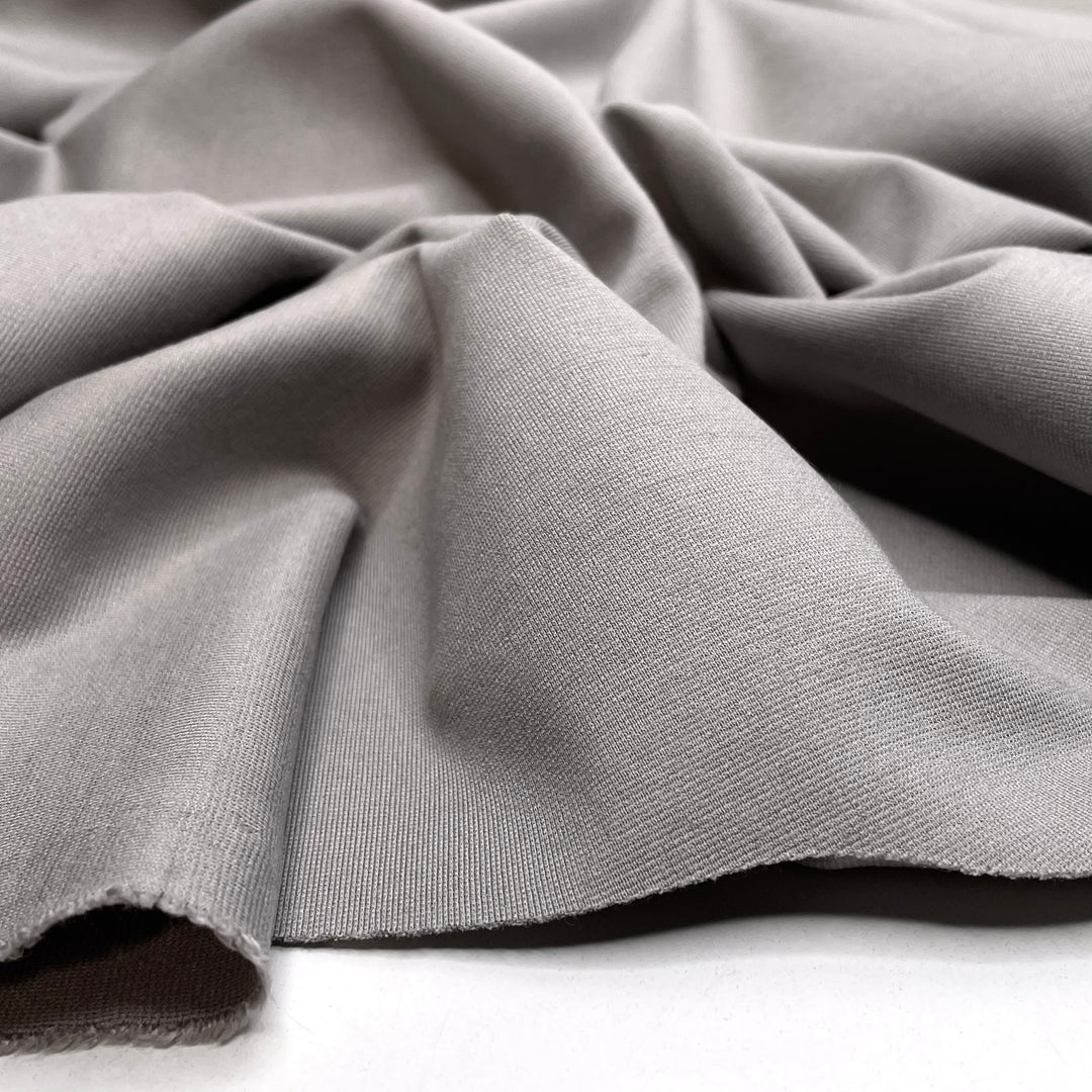 Oyster - Ponte Cotton Blend Knit - Light Grey - 2M Bundle
