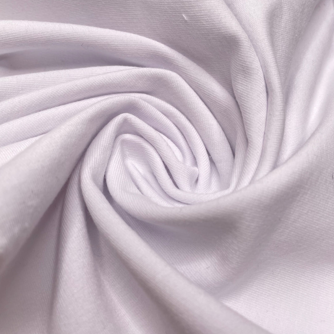 Towards The Light - French Terry Cotton Blend Knit - White - 0.8M Bundle