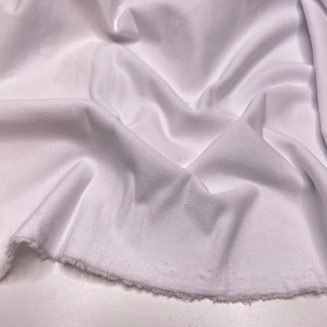 Towards The Light - French Terry Cotton Blend Knit - White - 0.8M Bundle