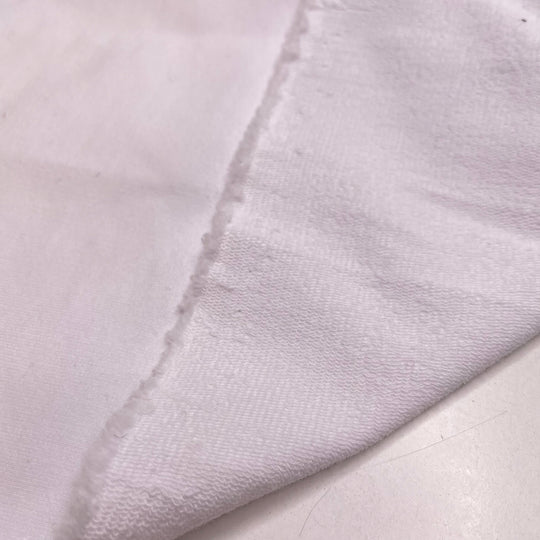 Towards The Light - French Terry Cotton Blend Knit - White - 0.8M Bundle