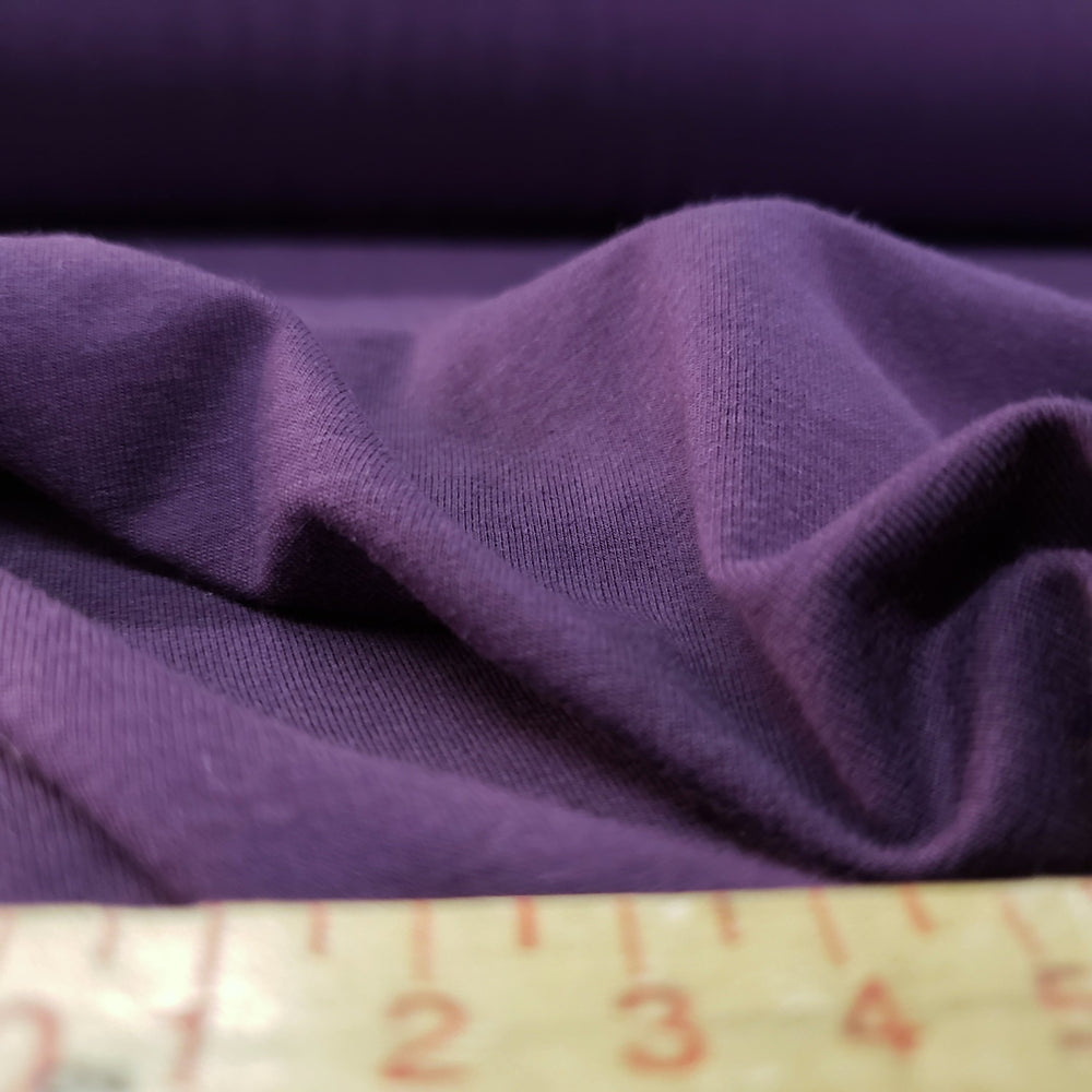 Plum Tart - Bamboo/Cotton Stretch Jersey - Purple - Knit - 2.3M Bundle - FABCYCLE Deadstock and Sustainble Fabrics and Sewing Supplies (4560319152241)