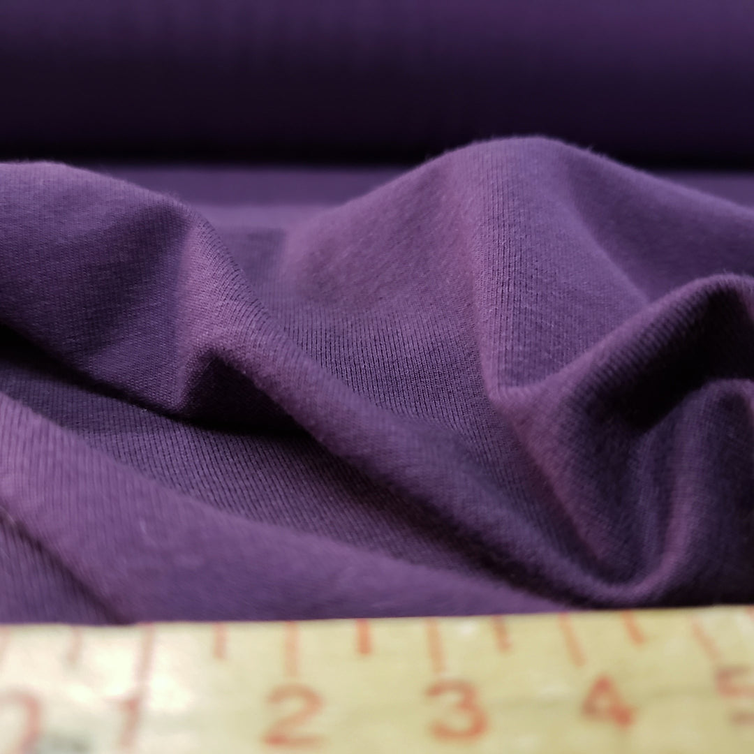 Plum Tart - Bamboo/Cotton Stretch Jersey - Purple - Knit - 2.3M Bundle - FABCYCLE Deadstock and Sustainble Fabrics and Sewing Supplies (4560319152241)