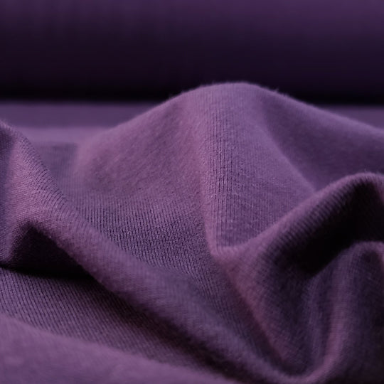 Plum Tart - Bamboo/Cotton Stretch Jersey - Purple - Knit - 2.3M Bundle - FABCYCLE Deadstock and Sustainble Fabrics and Sewing Supplies (4560319152241)