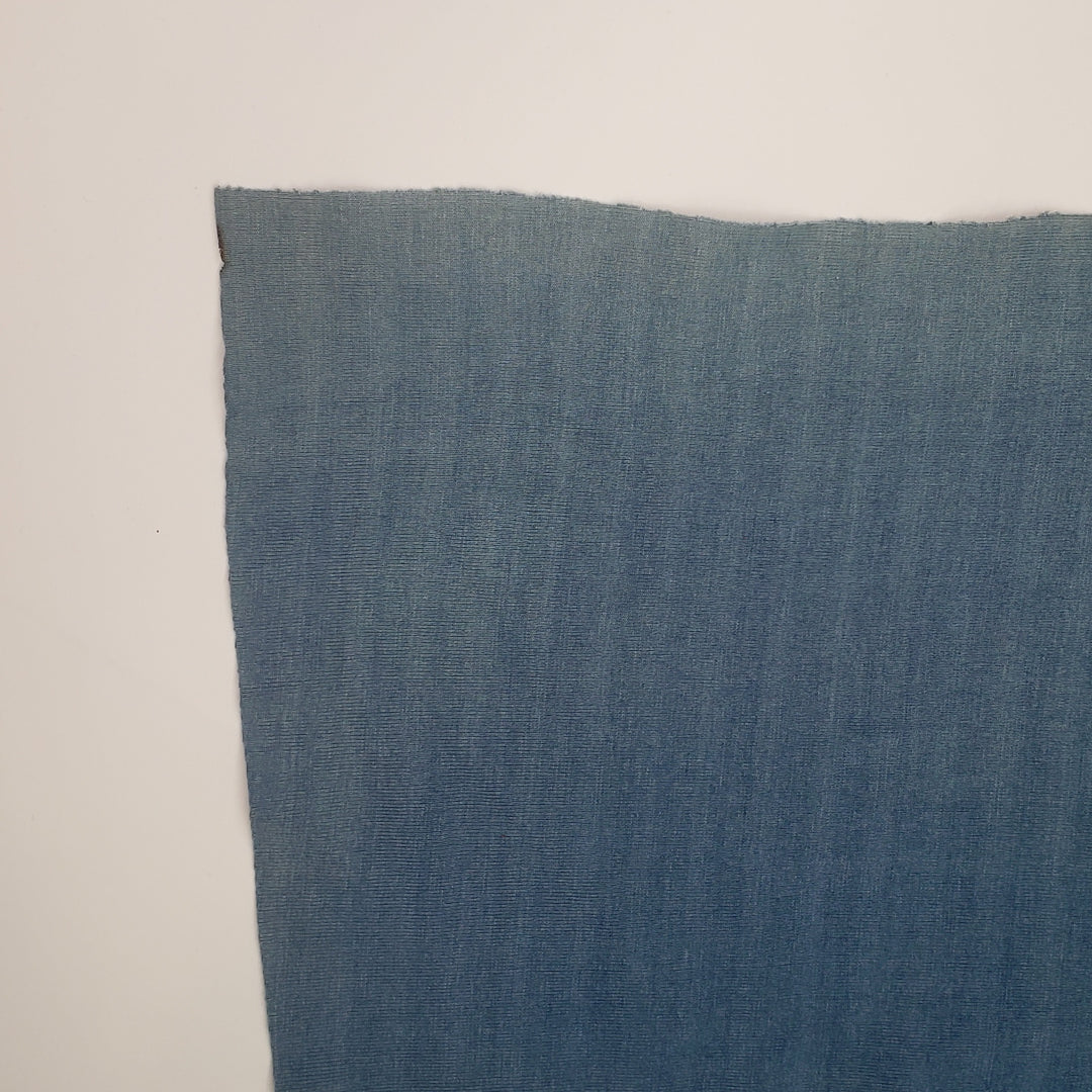 Blue Cheese Charcuterie  - Hemp Knit - Blue - 1/2 Meter - FABCYCLE Deadstock and Sustainble Fabrics and Sewing Supplies (4670717558897)