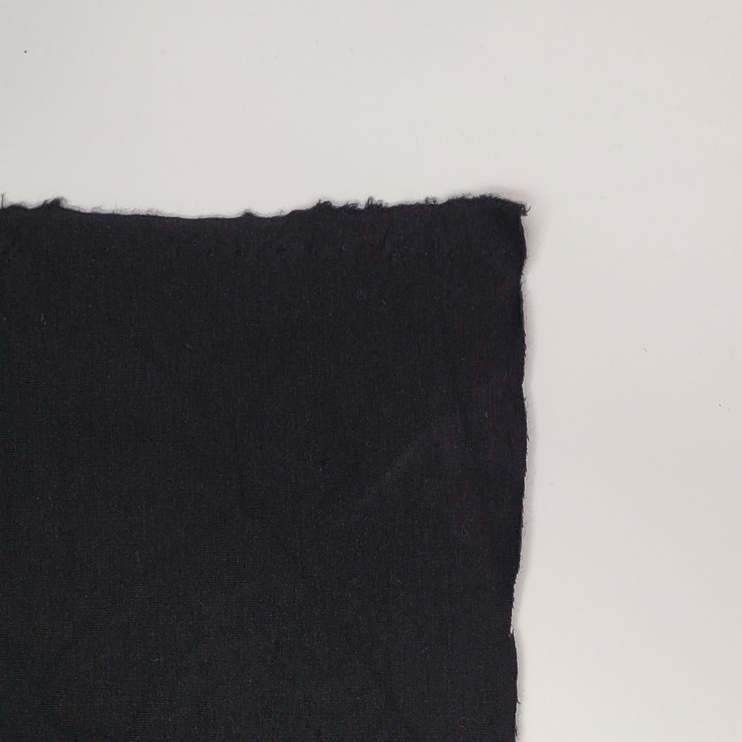A Walk Home - Bamboo/Cotton Jersey Fleece Knit - Black - 0.5M Bundle - FABCYCLE Deadstock and Sustainble Fabrics and Sewing Supplies (4671894421617)