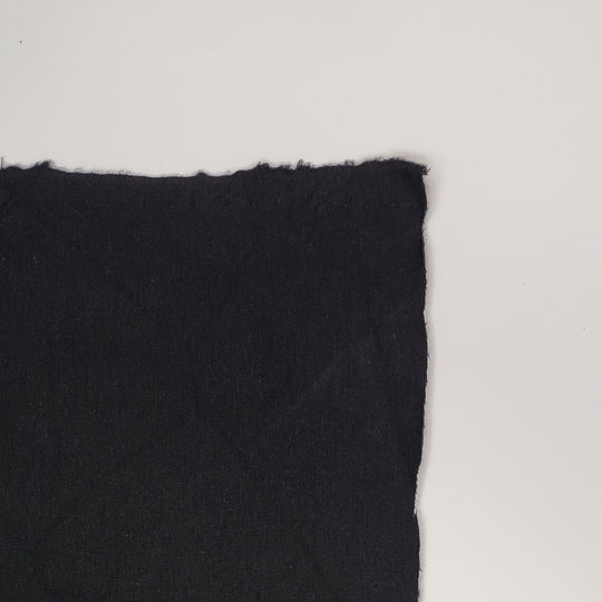 A Walk Home - Bamboo/Cotton Jersey Fleece Knit - Black - 0.5M Bundle - FABCYCLE Deadstock and Sustainble Fabrics and Sewing Supplies (4671894421617)