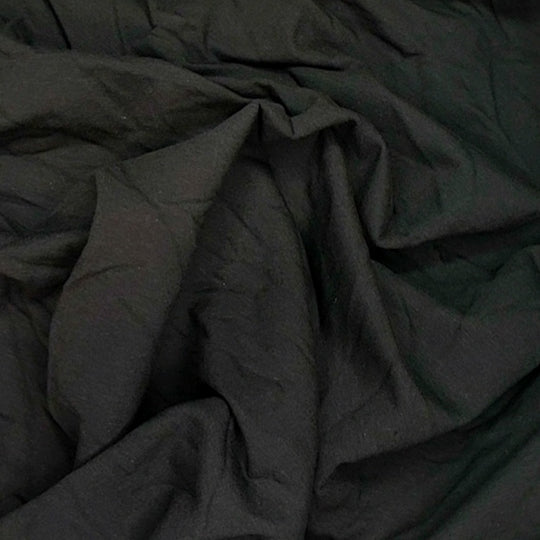 A Walk Home - Bamboo/Cotton Jersey Fleece Knit - Black - 0.5M Bundle - FABCYCLE Deadstock and Sustainble Fabrics and Sewing Supplies (4671894421617)