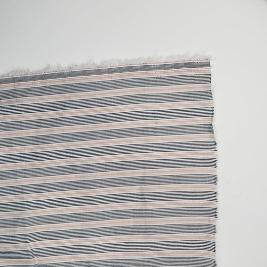 The Cruise Line - Cotton Woven - White Multi Stripes - 0.75M Bundle - FABCYCLE Deadstock and Sustainble Fabrics and Sewing Supplies (6544895311985)