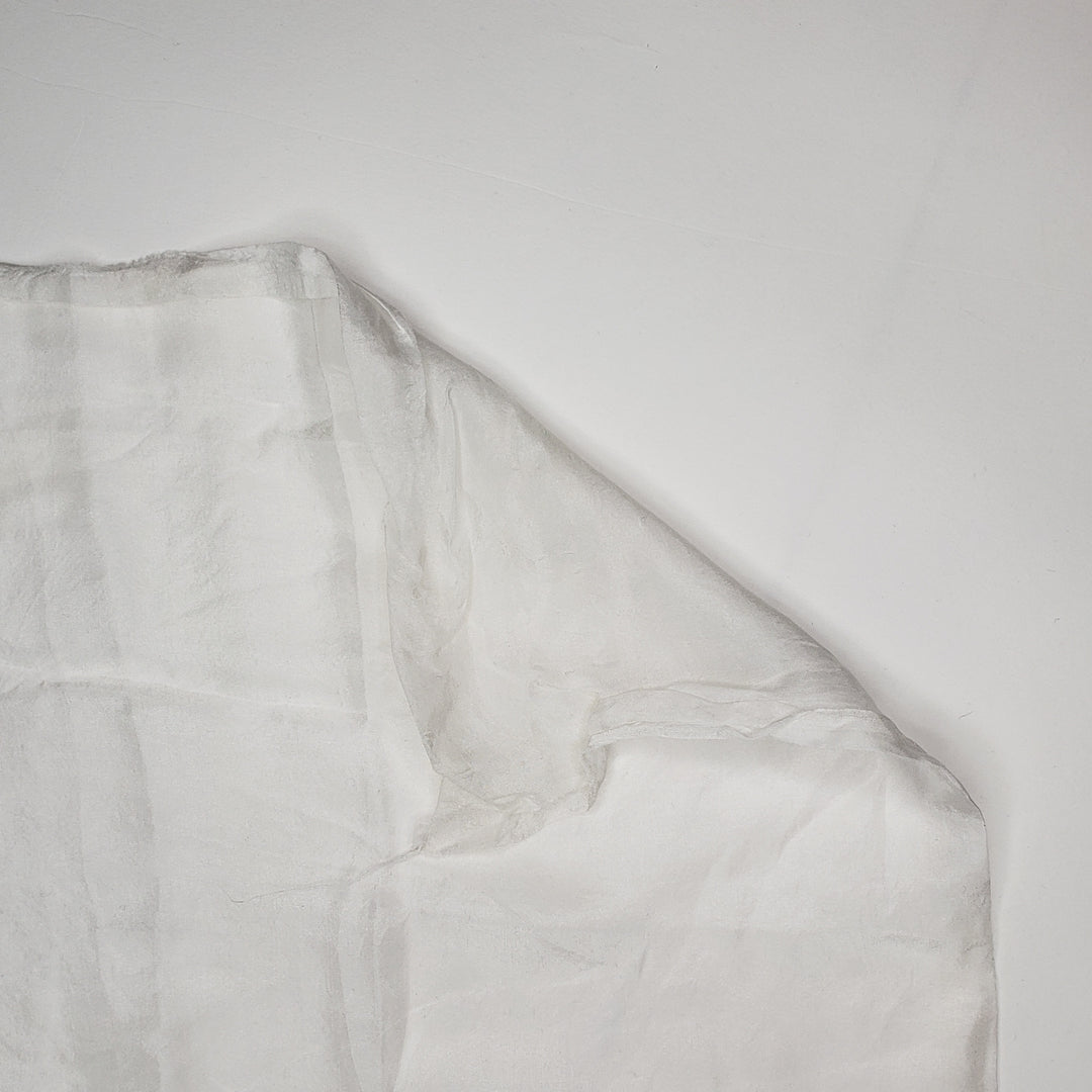 Peace Lily - Poly Woven - White - 1.9M Bundle - FABCYCLE Deadstock and Sustainble Fabrics and Sewing Supplies (6549948989553)