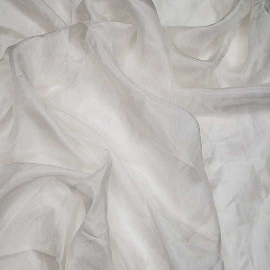 Peace Lily - Poly Woven - White - 1.9M Bundle - FABCYCLE Deadstock and Sustainble Fabrics and Sewing Supplies (6549948989553)