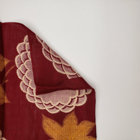 Growing Buds - Cotton Woven - Red Multi Floral - 1/2 Meter - FABCYCLE Deadstock and Sustainble Fabrics and Sewing Supplies (6550600351857)