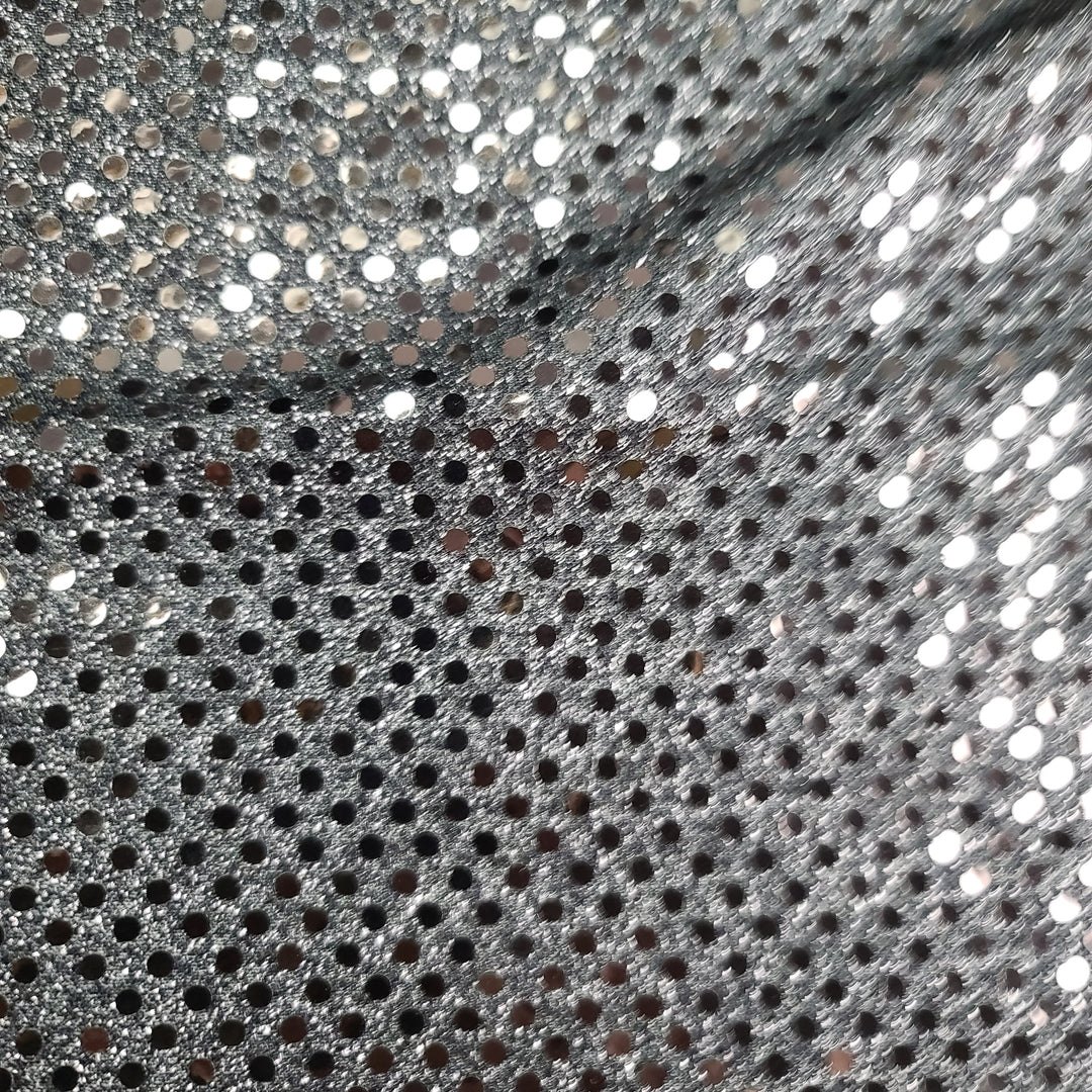 All That Jazz - Poly Knit - Black Polka Dots - 0.85M Bundle - FABCYCLE Deadstock and Sustainble Fabrics and Sewing Supplies (6551199383665)