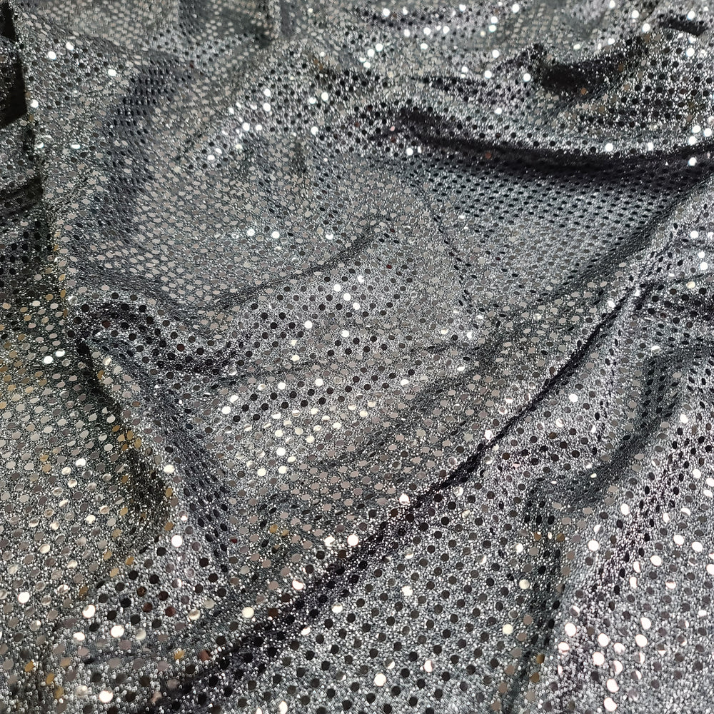 All That Jazz - Poly Knit - Black Polka Dots - 0.85M Bundle - FABCYCLE Deadstock and Sustainble Fabrics and Sewing Supplies (6551199383665)
